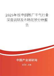 2025年版中國煉廠干氣行業(yè)深度調(diào)研及市場前景分析報告