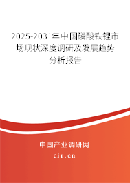 2025-2031年中國(guó)磷酸鐵鋰市場(chǎng)現(xiàn)狀深度調(diào)研及發(fā)展趨勢(shì)分析報(bào)告