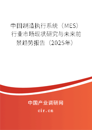 中國制造執(zhí)行系統(tǒng)（MES）行業(yè)市場現(xiàn)狀研究與未來前景趨勢報告（2025年）