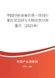 中國導(dǎo)航倒車影像一體機行業(yè)現(xiàn)狀調(diào)研與市場前景分析報告（2025年）