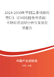 2024-2030年中國工業(yè)機器視覺CIS（CMOS圖像傳感器）市場現(xiàn)狀調(diào)研分析與發(fā)展前景報告