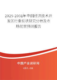 2025-2031年中國經(jīng)濟(jì)技術(shù)開發(fā)區(qū)行業(yè)現(xiàn)狀研究分析及市場前景預(yù)測報告