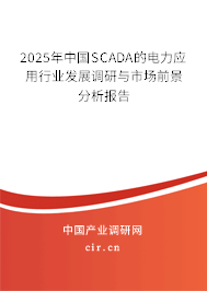 2025年中國SCADA的電力應(yīng)用行業(yè)發(fā)展調(diào)研與市場(chǎng)前景分析報(bào)告