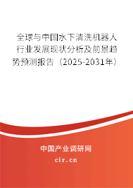 全球與中國水下清洗機器人行業(yè)發(fā)展現(xiàn)狀分析及前景趨勢預測報告（2025-2031年）