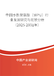 中國水性聚氨酯（WPU）行業(yè)發(fā)展研究與前景分析（2025-2031年）