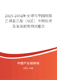 2025-2031年全球與中國碳酸乙烯亞乙酯（VEC）市場現(xiàn)狀及發(fā)展趨勢預測報告