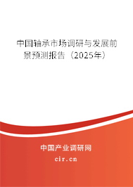 中國(guó)軸承市場(chǎng)調(diào)研與發(fā)展前景預(yù)測(cè)報(bào)告（2025年）