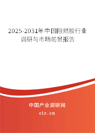 2024-2030年中國阻燃膠行業(yè)調研與市場前景報告