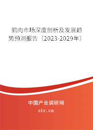 鵝肉市場深度剖析及發(fā)展趨勢預測報告（2023-2029年）