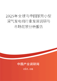 2025年全球與中國家用小型沼氣發(fā)電機行業(yè)發(fā)展調(diào)研與市場前景分析報告