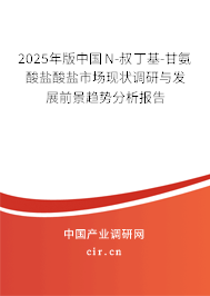 2025年版中國N-叔丁基-甘氨酸鹽酸鹽市場現(xiàn)狀調(diào)研與發(fā)展前景趨勢(shì)分析報(bào)告