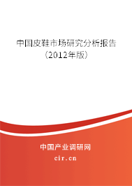 中國皮鞋市場研究分析報(bào)告（2012年版）