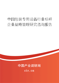 中國(guó)包裝專(zhuān)用設(shè)備行業(yè)標(biāo)桿企業(yè)戰(zhàn)略管理研究咨詢(xún)報(bào)告