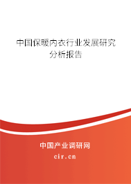 中國保暖內(nèi)衣行業(yè)發(fā)展研究分析報(bào)告