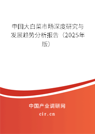 中國大白菜市場深度研究與發(fā)展趨勢分析報(bào)告（2024年版）