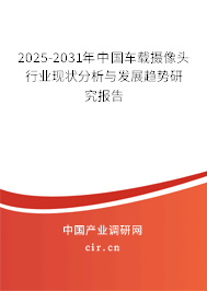 2025-2031年中國車載攝像頭行業(yè)現(xiàn)狀分析與發(fā)展趨勢研究報(bào)告