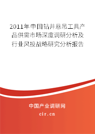 2011年中國鉆井懸吊工具產(chǎn)品供需市場深度調(diào)研分析及行業(yè)風投戰(zhàn)略研究分析報告