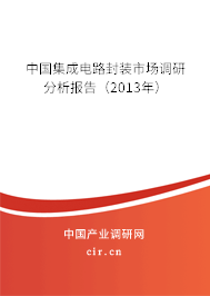 中國(guó)集成電路封裝市場(chǎng)調(diào)研分析報(bào)告（2013年）