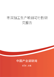 棗深加工生產(chǎn)項(xiàng)目可行性研究報(bào)告