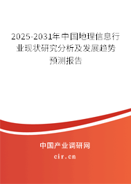 2025-2031年中國(guó)地理信息行業(yè)現(xiàn)狀研究分析及發(fā)展趨勢(shì)預(yù)測(cè)報(bào)告