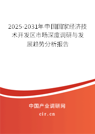 2025-2031年中國國家經(jīng)濟技術(shù)開發(fā)區(qū)市場深度調(diào)研與發(fā)展趨勢分析報告