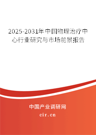 2025-2031年中國物理治療中心行業(yè)研究與市場前景報(bào)告