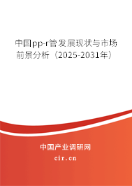 中國pp-r管發(fā)展現(xiàn)狀與市場前景分析（2025-2031年）