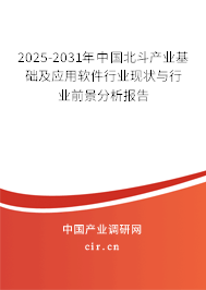 2025-2031年中國北斗產業(yè)基礎及應用軟件行業(yè)現狀與行業(yè)前景分析報告