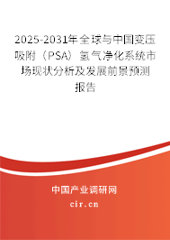 2025-2031年全球與中國變壓吸附（PSA）氫氣凈化系統(tǒng)市場現(xiàn)狀分析及發(fā)展前景預(yù)測報告