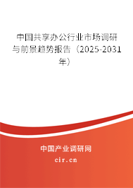 中國共享辦公行業(yè)市場調(diào)研與前景趨勢報告（2025-2031年）