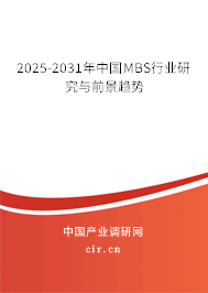 2025-2031年中國(guó)MBS行業(yè)研究與前景趨勢(shì)