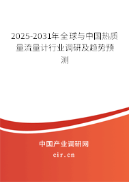 2025-2031年全球與中國熱質(zhì)量流量計(jì)行業(yè)調(diào)研及趨勢(shì)預(yù)測(cè)