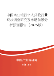 中國(guó)商業(yè)銀行個(gè)人貸款行業(yè)現(xiàn)狀調(diào)查研究及市場(chǎng)前景分析預(yù)測(cè)報(bào)告（2025版）