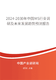 2023-2029年中國MS行業(yè)調(diào)研及未來發(fā)展趨勢預(yù)測報(bào)告