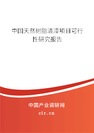 中國天然樹脂清漆項目可行性研究報告