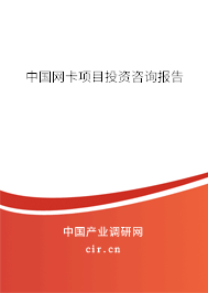 中國(guó)網(wǎng)卡項(xiàng)目投資咨詢報(bào)告