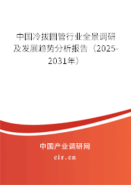 中國冷拔圓管行業(yè)全景調(diào)研及發(fā)展趨勢分析報(bào)告（2025-2031年）