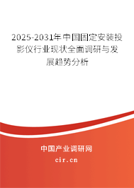 2025-2031年中國(guó)固定安裝投影儀行業(yè)現(xiàn)狀全面調(diào)研與發(fā)展趨勢(shì)分析