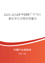 2025-2031年中國(guó)煉廠干氣行業(yè)現(xiàn)狀與市場(chǎng)前景報(bào)告