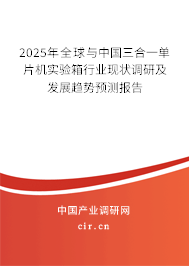 2025年全球與中國三合一單片機實驗箱行業(yè)現(xiàn)狀調(diào)研及發(fā)展趨勢預(yù)測報告
