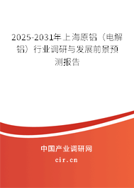 2025-2031年上海原鋁（電解鋁）行業(yè)調研與發(fā)展前景預測報告