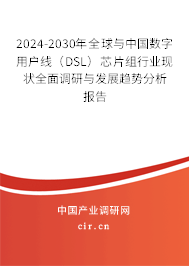 2024-2030年全球與中國(guó)數(shù)字用戶線（DSL）芯片組行業(yè)現(xiàn)狀全面調(diào)研與發(fā)展趨勢(shì)分析報(bào)告