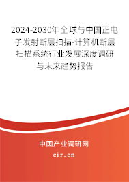 2024-2030年全球與中國正電子發(fā)射斷層掃描-計算機斷層掃描系統(tǒng)行業(yè)發(fā)展深度調(diào)研與未來趨勢報告