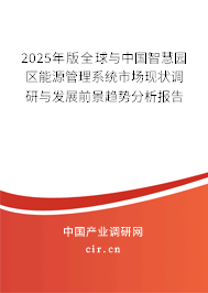 2025年版全球與中國智慧園區(qū)能源管理系統(tǒng)市場現(xiàn)狀調(diào)研與發(fā)展前景趨勢分析報告