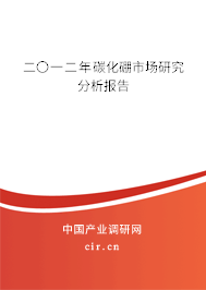 二〇一二年碳化硼市場研究分析報(bào)告