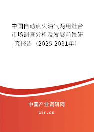 中國自動點火油氣兩用灶臺市場調(diào)查分析及發(fā)展前景研究報告（2025-2031年）