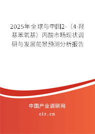 2025年全球與中國2-（4-羥基苯氧基）丙酸市場現(xiàn)狀調(diào)研與發(fā)展前景預測分析報告