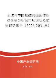 全球與中國核磁共振固體脂肪含量分析儀市場現(xiàn)狀及前景趨勢報告（2025-2031年）
