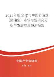 2025年版全球與中國節(jié)油器（燃油寶）市場專題研究分析與發(fā)展前景預測報告