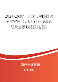 2024-2030年全球與中國鋰離子電容器（LIC）行業(yè)發(fā)展調(diào)研及前景趨勢預測報告